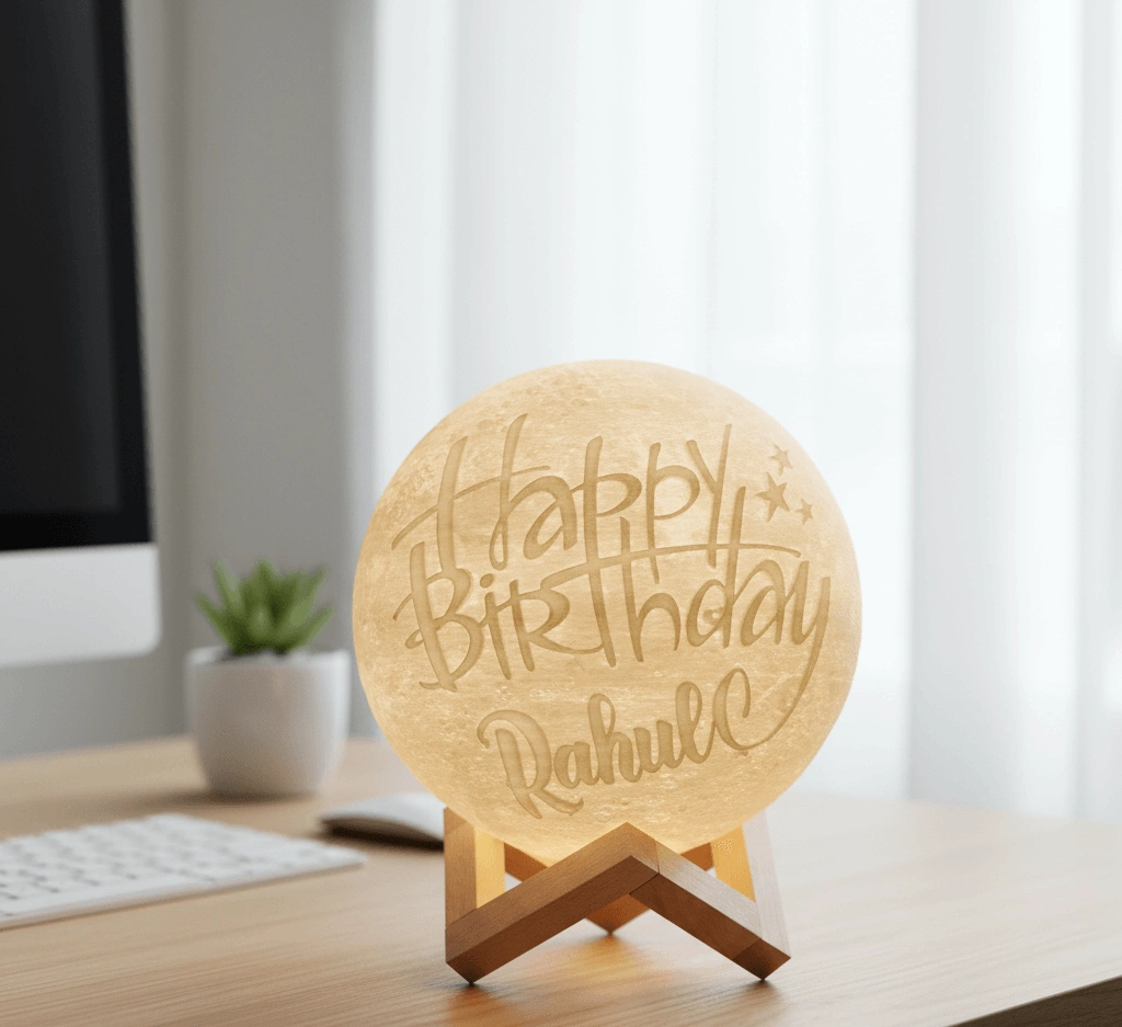 Personalised 3D Moon Lamp